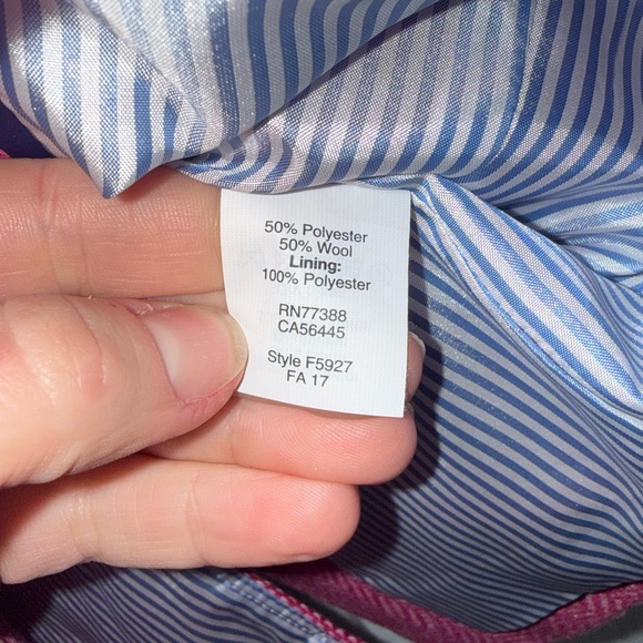 J. Crew Raspberry Herringbone Blazer - Picture 3 of 4